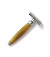 Rasoir Gentleman Barbier / Sûreté - Corne Blonde