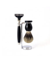 Set de Rasage Mach3 en Ébène PB12 - GENTLEMEN BARBIER