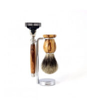 Set de Rasage Mach3 · Bois de Serpent PB12 - GENTLEMEN BARBIER