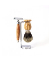 Set de rasage Sécurité en Olivier - Gentleman Barbier
